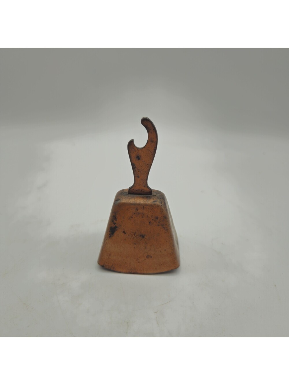 Copper Cow Bell Bottle Opener Bar Ware Vintage 2” X 3.25”